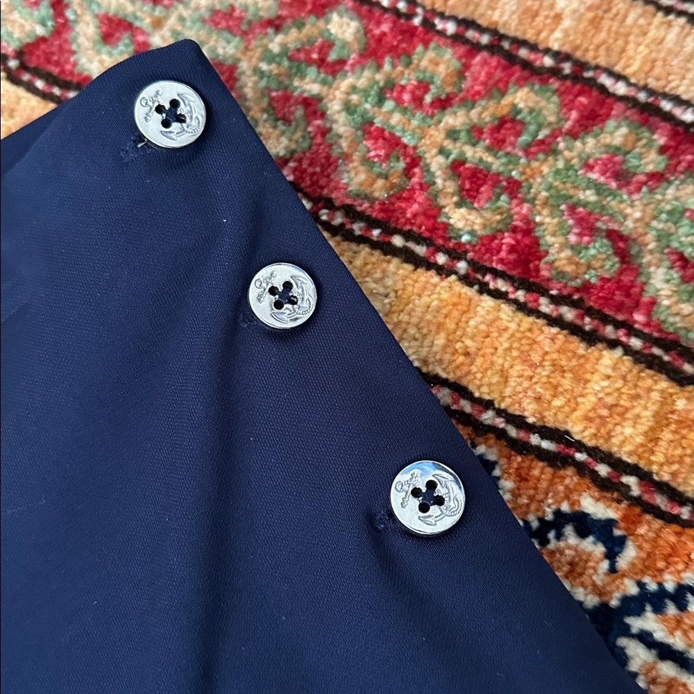 LAUREN Ralph Lauren Navy Wide Leg Pants - Picture 3 of 9